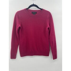 Tahari Womens M Cashmere Sweater Crewneck Parisin Quiet Luxury Cutter Crafter